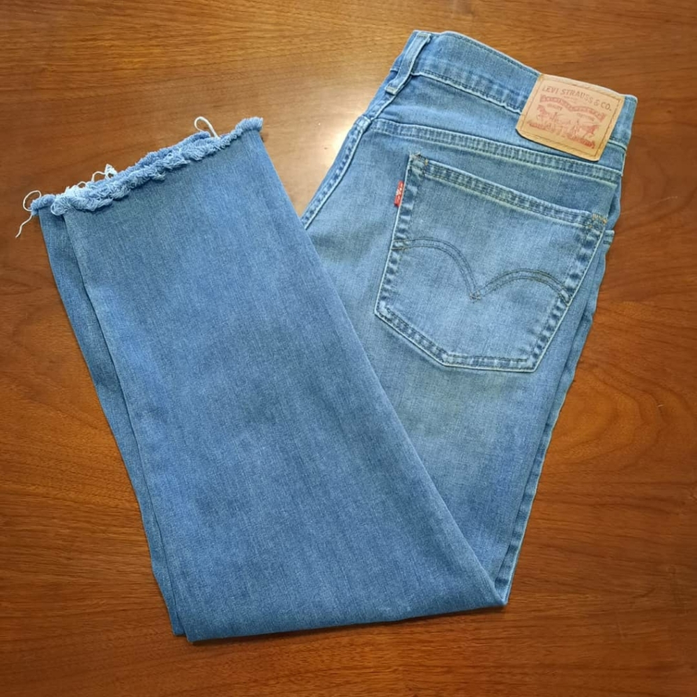 Levi's Boyfriend Cut Jeans, Ankle Cut Off